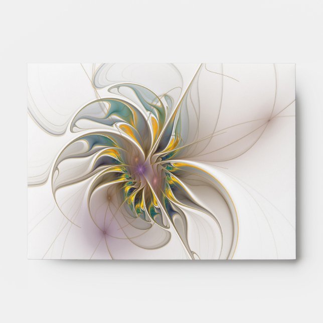 Enveloppe Colorful fractal ornament. Flower art (Devant)
