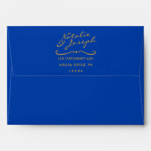 Enveloppe Colorful Main Écrit Whimsical Retro Mariage amusan