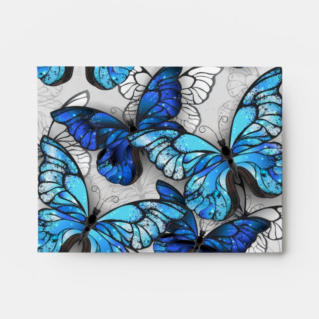 Enveloppe Composition des White and Blue Butterflies (Devant)