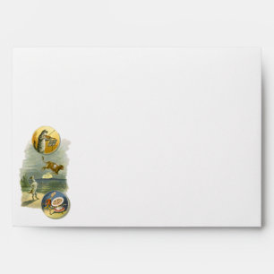 Enveloppe Comptine vintage de Mère l'Oie Hey Diddle