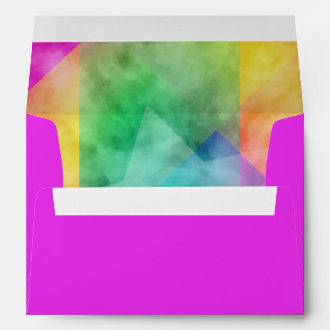 Enveloppe Conception de l'aquarelle couleur (Dos (Bas))