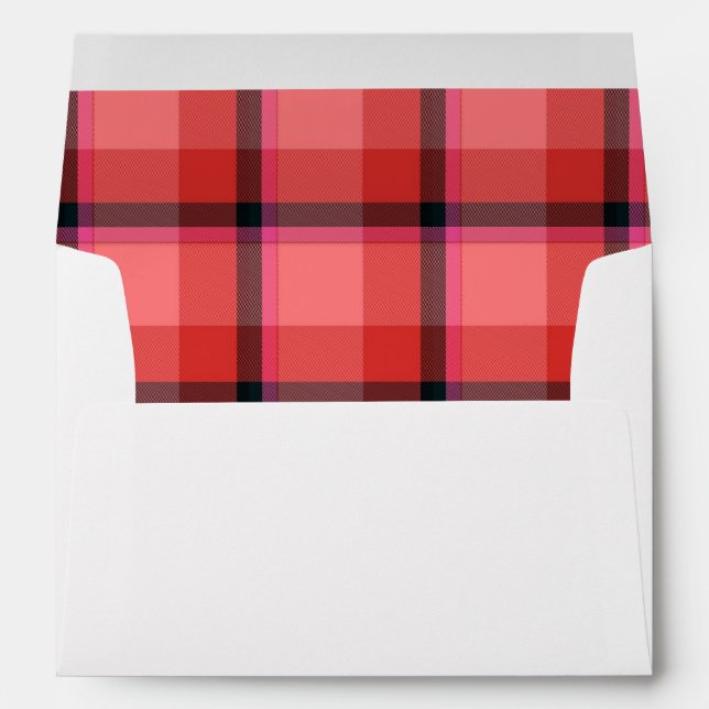 Enveloppe Conception de Tartan (Dos (Bas))