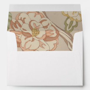 Enveloppe Conception florale de chintz d'organza de