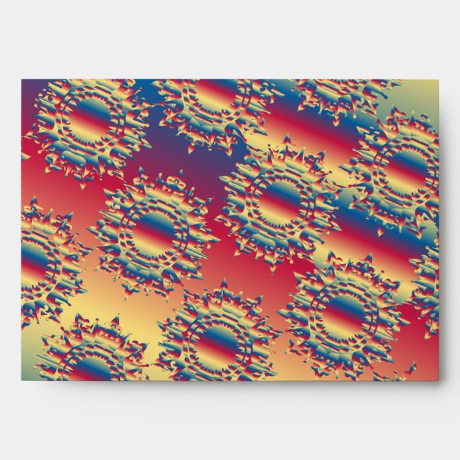 Enveloppe Conception géométrique minimale colorée Modifier (Devant)