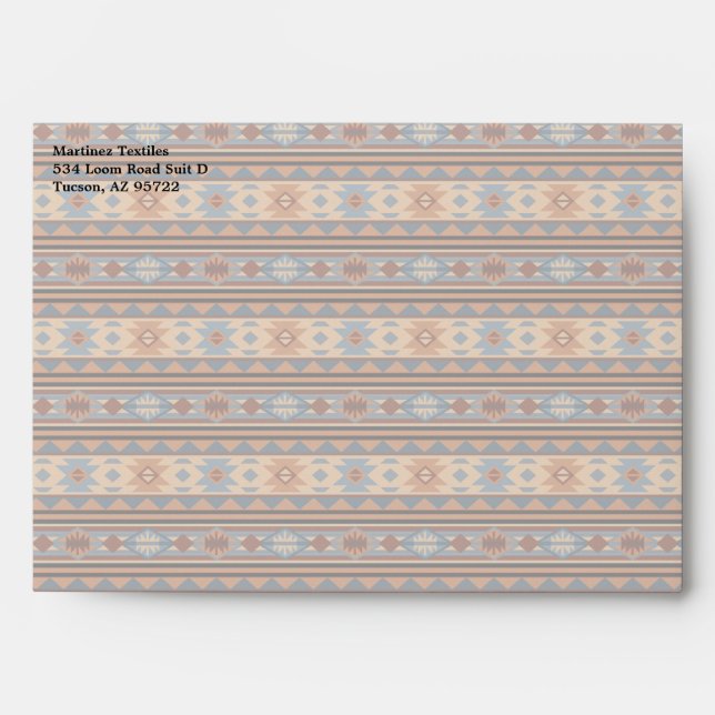 Enveloppe Conception sud-ouest Adobe Grey Brown Tribal Motif (Devant)