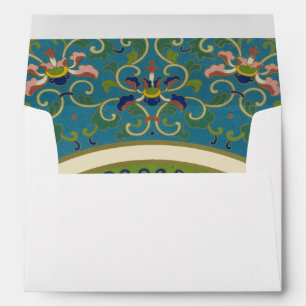 Enveloppe Conceptions bleues d'Oriental avec les visages de