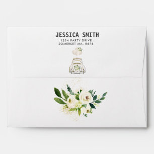 Enveloppe Conduire par Fête des mariées White Floral