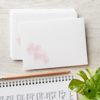 Enveloppe Confetti design rose étincelle