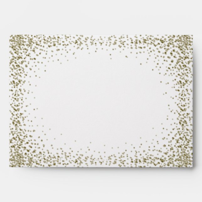 Enveloppe Confetti Starry Parties scintillant (Devant)