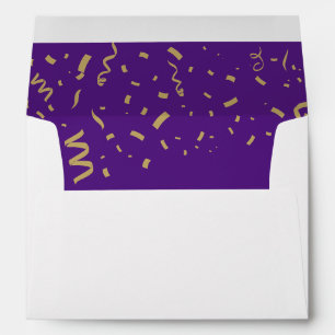 Enveloppe Confettis de papier d'aluminium doré diplômé éléga