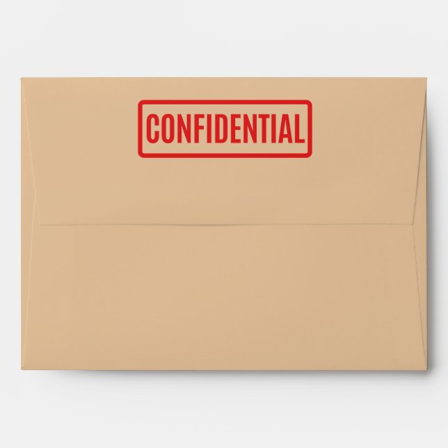 Enveloppe confidentielle (Dos (Haut rabat))