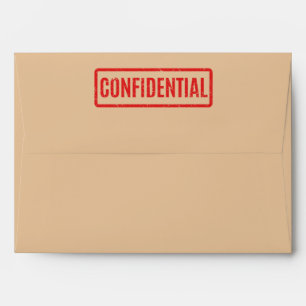 Enveloppe confidentielle estampée