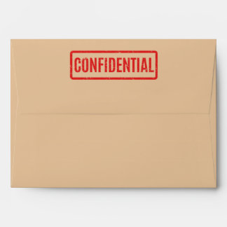 Enveloppe confidentielle estampée