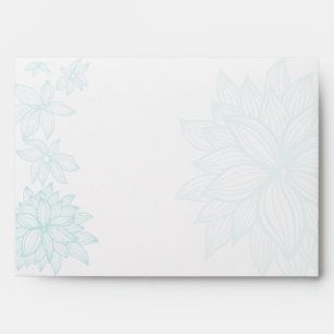 Enveloppe contournée de saphir de fleur