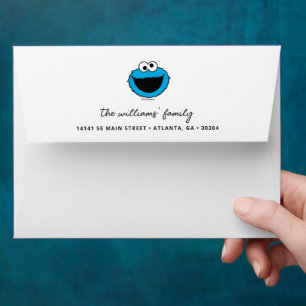Enveloppe Cookie Monster - Anniversaire