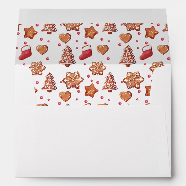 Enveloppe Cookies de Noël (Dos (Bas))