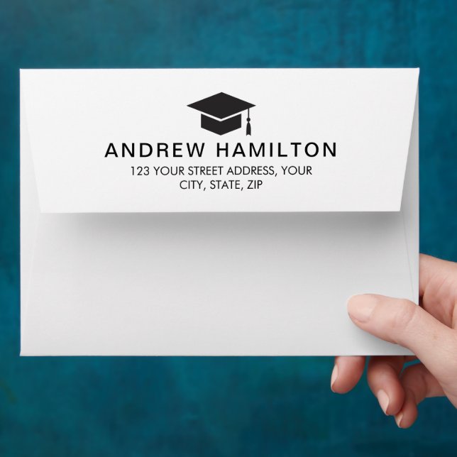 Enveloppe Cool de la graduation de script moderne de deux ph (Hand)