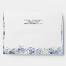 Enveloppe corail Aqua Beach