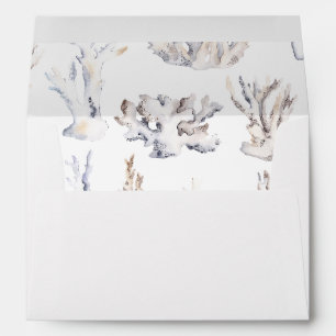 Enveloppe Corail blanc