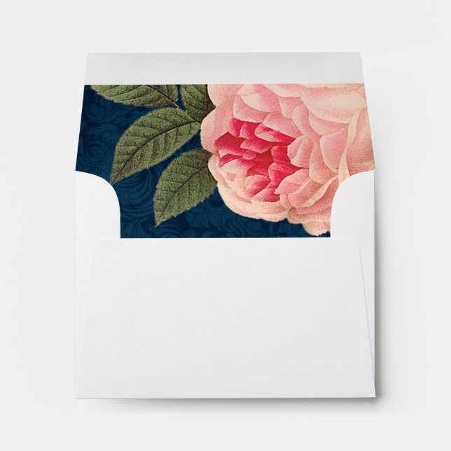 Enveloppe Coral Peonie (Dos (Bas))