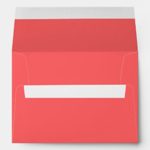 Enveloppe Coral rose (couleur solide) 