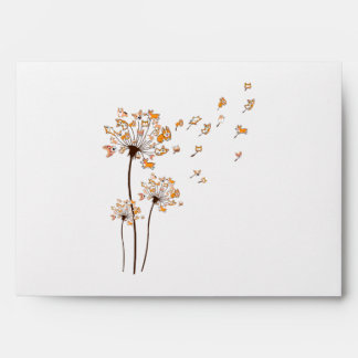 Enveloppe Corgi Flower Fly Dandelion mignon Amoureux des chi
