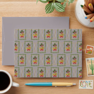 Enveloppe Corne Française Élégante Noël Multi Taupe