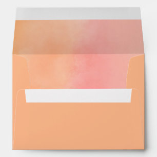 Enveloppe couleur abricot pêche abstrait