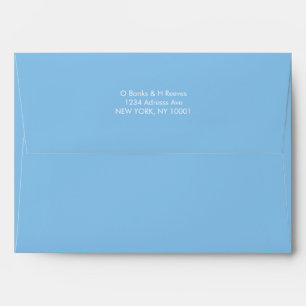 Enveloppe couleur bleu ciel simple