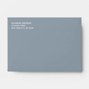 Enveloppe couleur bleu foncé simple minimaliste