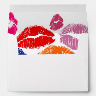 Enveloppe Couleur de la lèvre des baisers