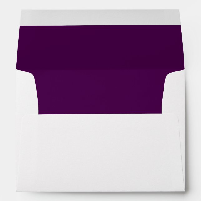Enveloppe Couleur de Mariage de prune pourpre (Dos (Bas))