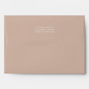 Enveloppe Couleur en latte rose classique 5x7