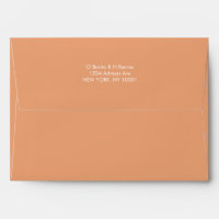 Enveloppe couleur orange clair simple