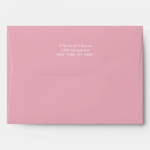 Enveloppe couleur rose bonbon d'adresse personnali