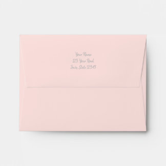 Enveloppe Couleur rose feminine pâle et jolie couleur rose
