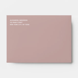Enveloppe couleur rose Rose foncé simple minimalis