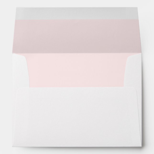 Enveloppe Couleur rose rustique à l'intérieur simple (Dos (Bas))