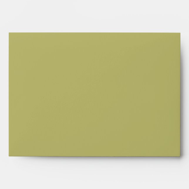 Enveloppe Couleur solide vert olive (Devant)