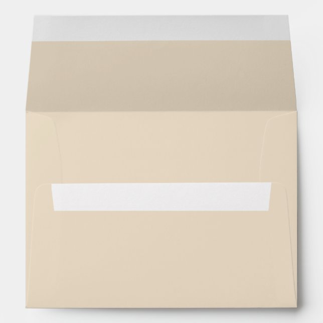Enveloppe Couleur uni Champagne beige (Dos (Bas))