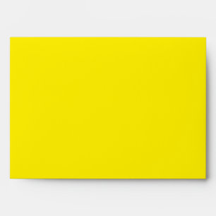 Enveloppe Couleur uni jaune canari