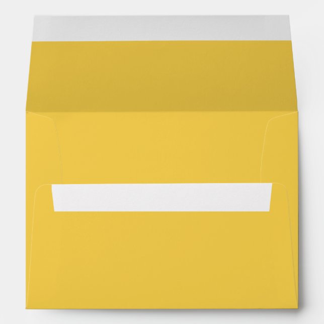 Enveloppe Couleur uni Marigold Jaune (Dos (Bas))