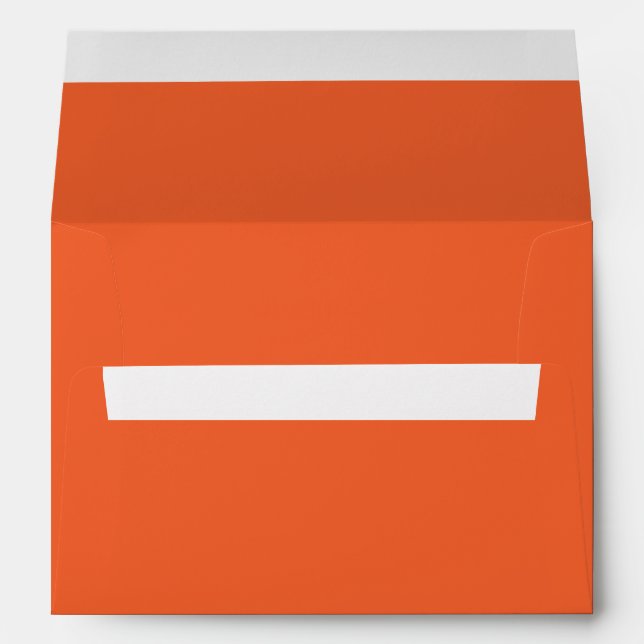 Enveloppe Couleur uni rouge exotique orange (Dos (Bas))