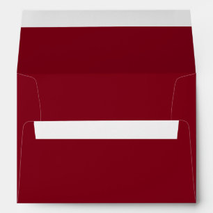 Enveloppe Couleur uni rouge grenat