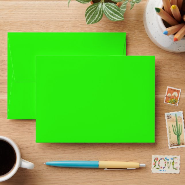 Enveloppe Couleur uni vert clair (Desk)
