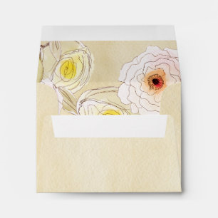 Enveloppe Couleurs chaudes Floral