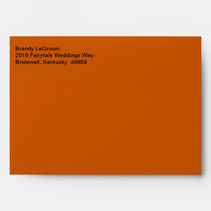 Enveloppe Courrier simple Burning Orange