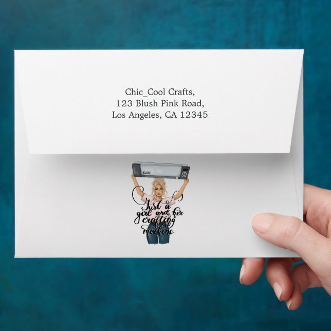 Enveloppe Courtoisie moderne Queen Custom Branding (Hand)