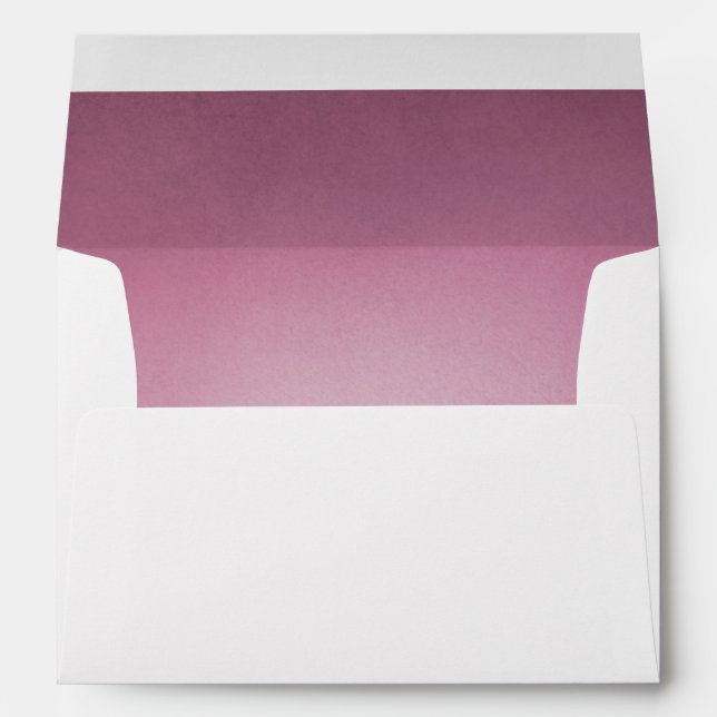 Enveloppe Cranberry Maroon Faire-part de mariage intérieur (Dos (Bas))