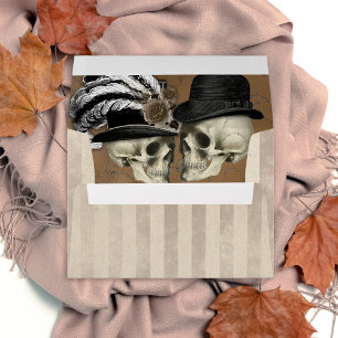 Enveloppe Crânes gothiques vintages en Halloween Casquette
